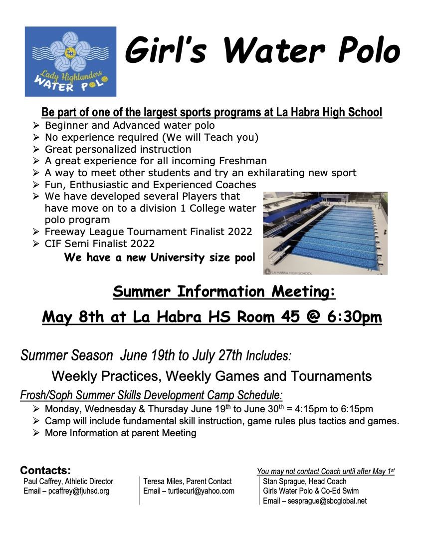  girls waterpolo